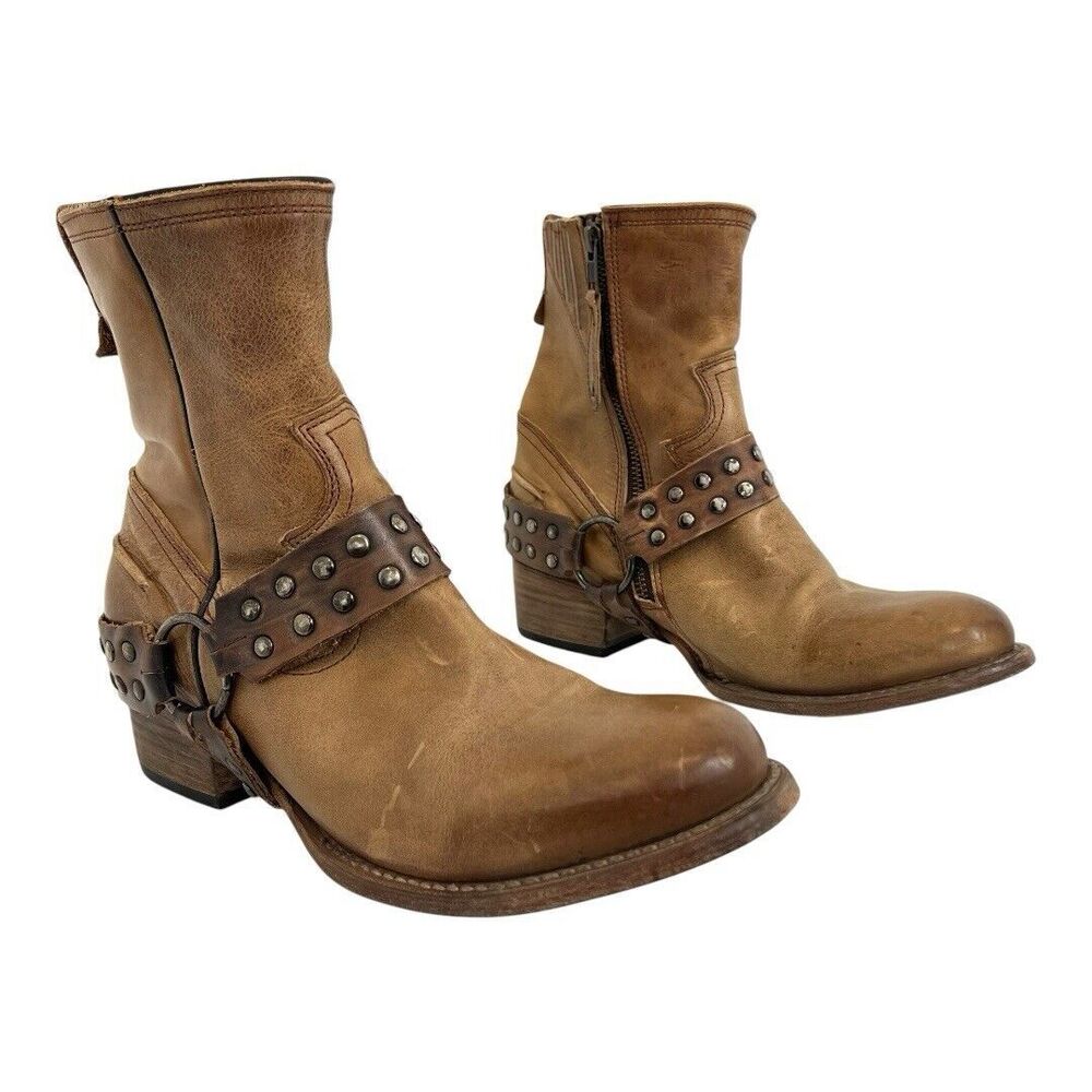 Freebird Womens Size 9 Ramone Brown Harness Boots